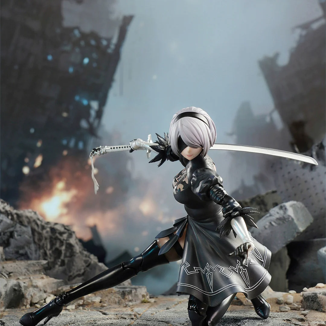 Animaster & 核金重构 - 1/9 NieR:Automata Figma 2B Soft Rubber Appearance Action Figures [PRE-ORDER] - Image 2