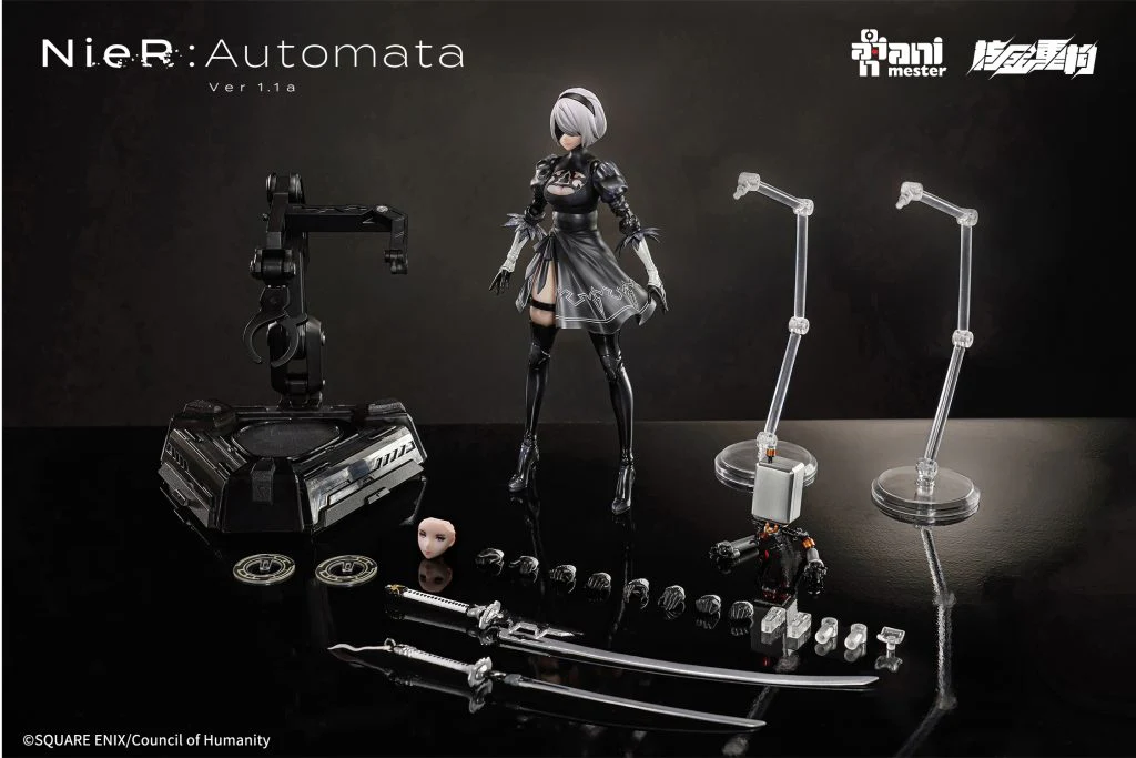Animaster & 核金重构 - 1/9 NieR:Automata Figma 2B Soft Rubber Appearance Action Figures [PRE-ORDER] - Image 9