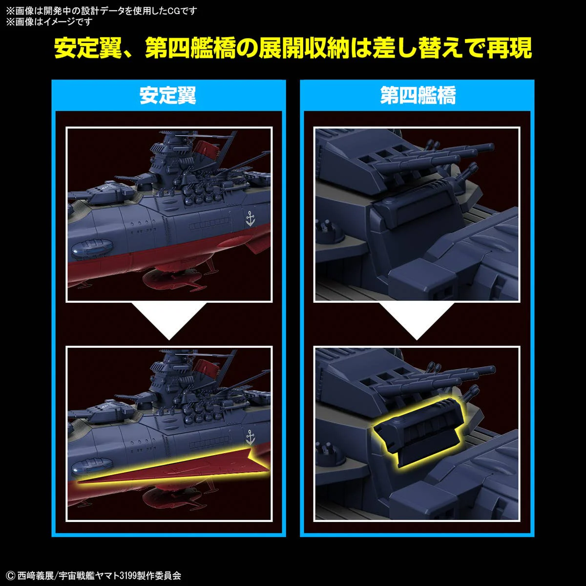 Bandai - 1/1000 Space Battleship Yamato 3199 (3rd Refurbished Version: Commemorative Paint for Participation Medal Ceremony) - Image 6