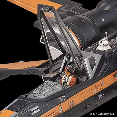 Bandai Star Wars -  1/72 Poe's X-Wing Fighter The Force Awakens Model Kit - Image 9