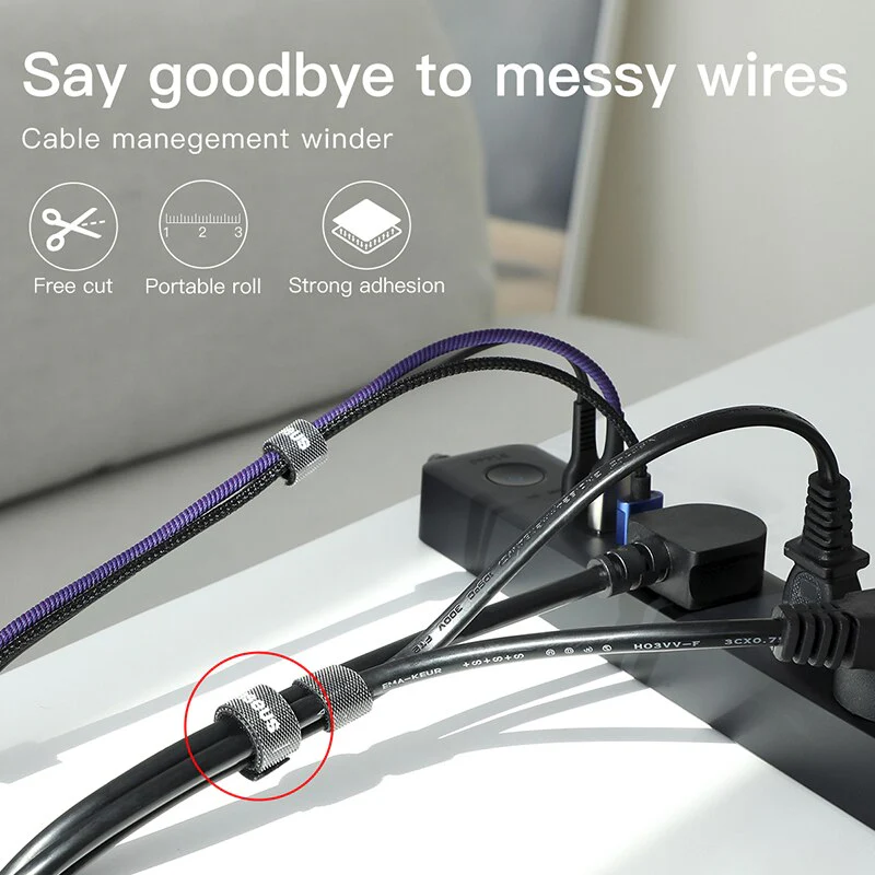 Baseus Cable Organizer Wire Winder Holder - Image 5