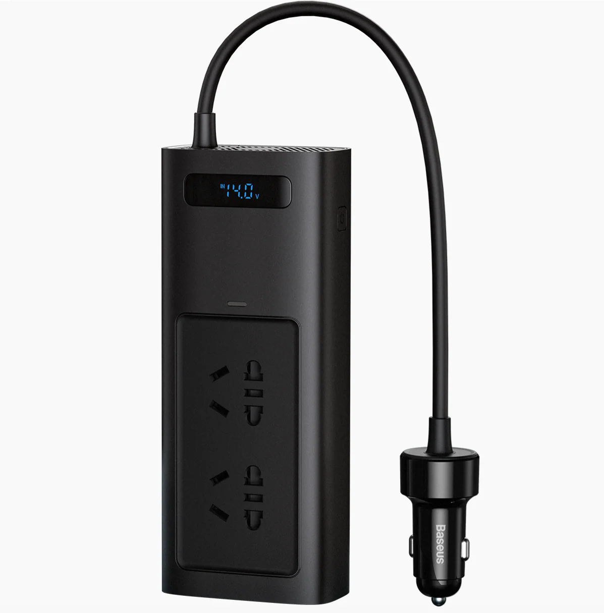 Baseus Car Inverter 150W DC 12V to AC 220V Type-C USB Charger - Image 2