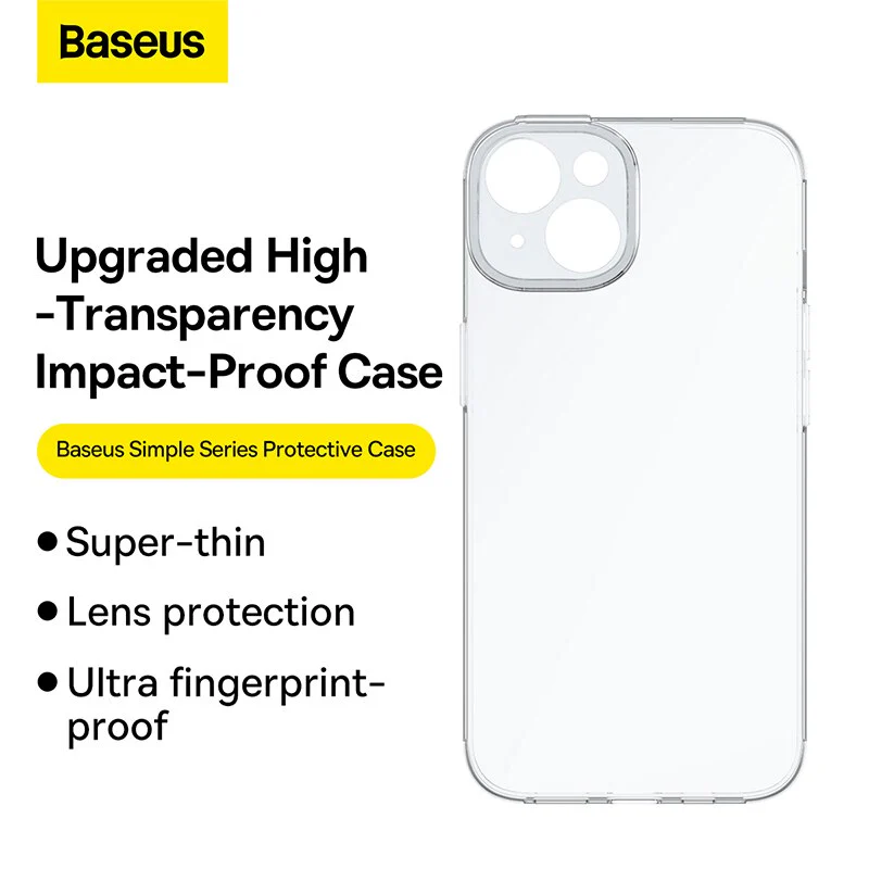 Baseus Crystal Magnetic Phone Case for iPhone 14 Pro-Pro Max Transparent - Image 4