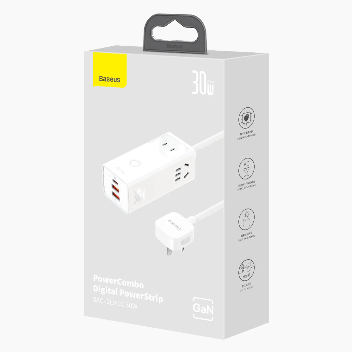 Baseus GaN3 Pro 6 Ports Power Strip 30W - Image 12
