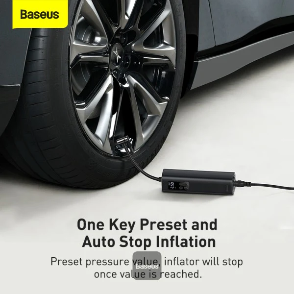 Baseus Super Mini Inflator Pump Portable Air Compressor - Image 4