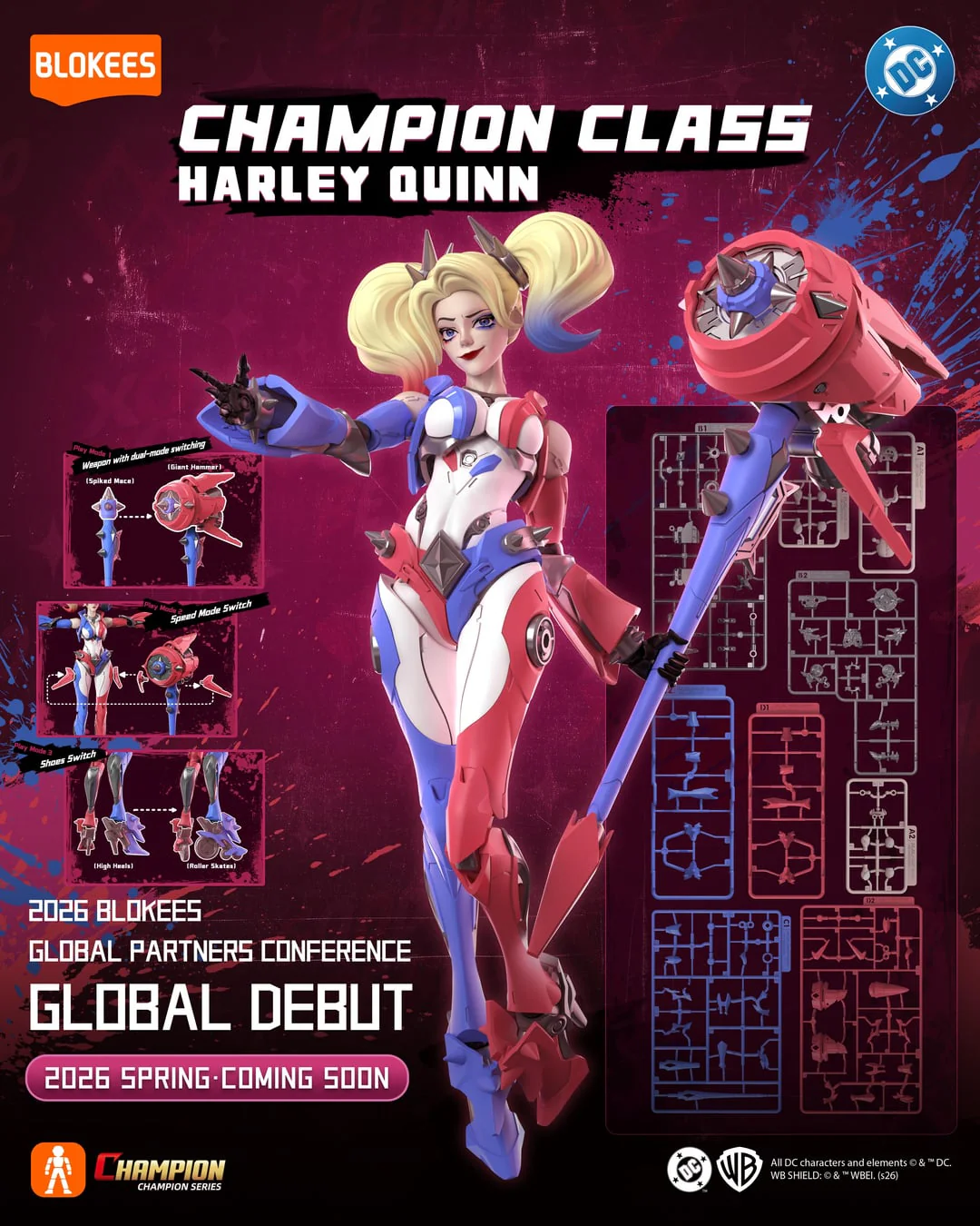 Blokees DC-Champion Class 04 Harley Quinn Model Kits [PRE-ORDER]