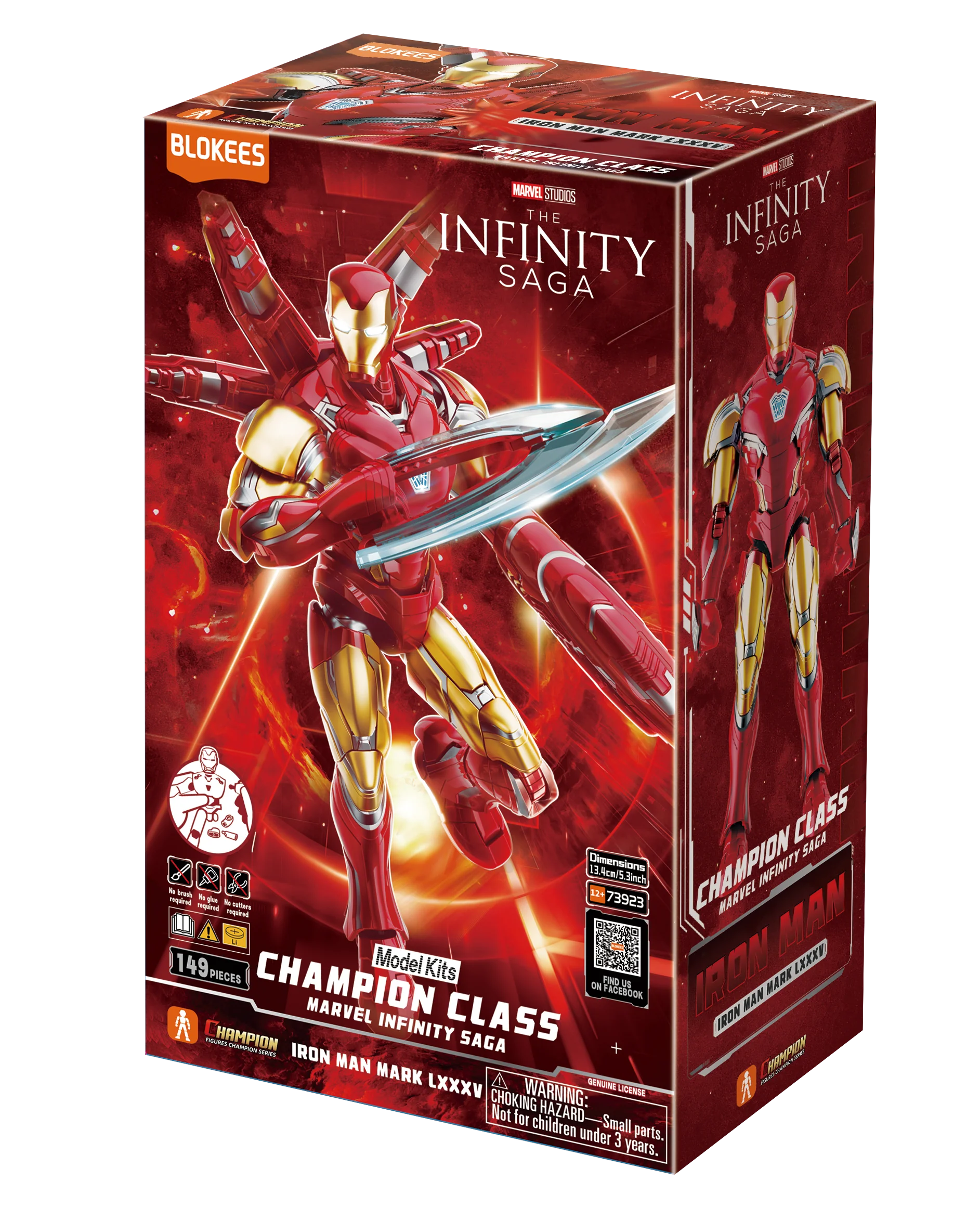 Blokees Marvel Hero Champion Class 01 - Iron Man MK85 SE Model Kits - Image 2