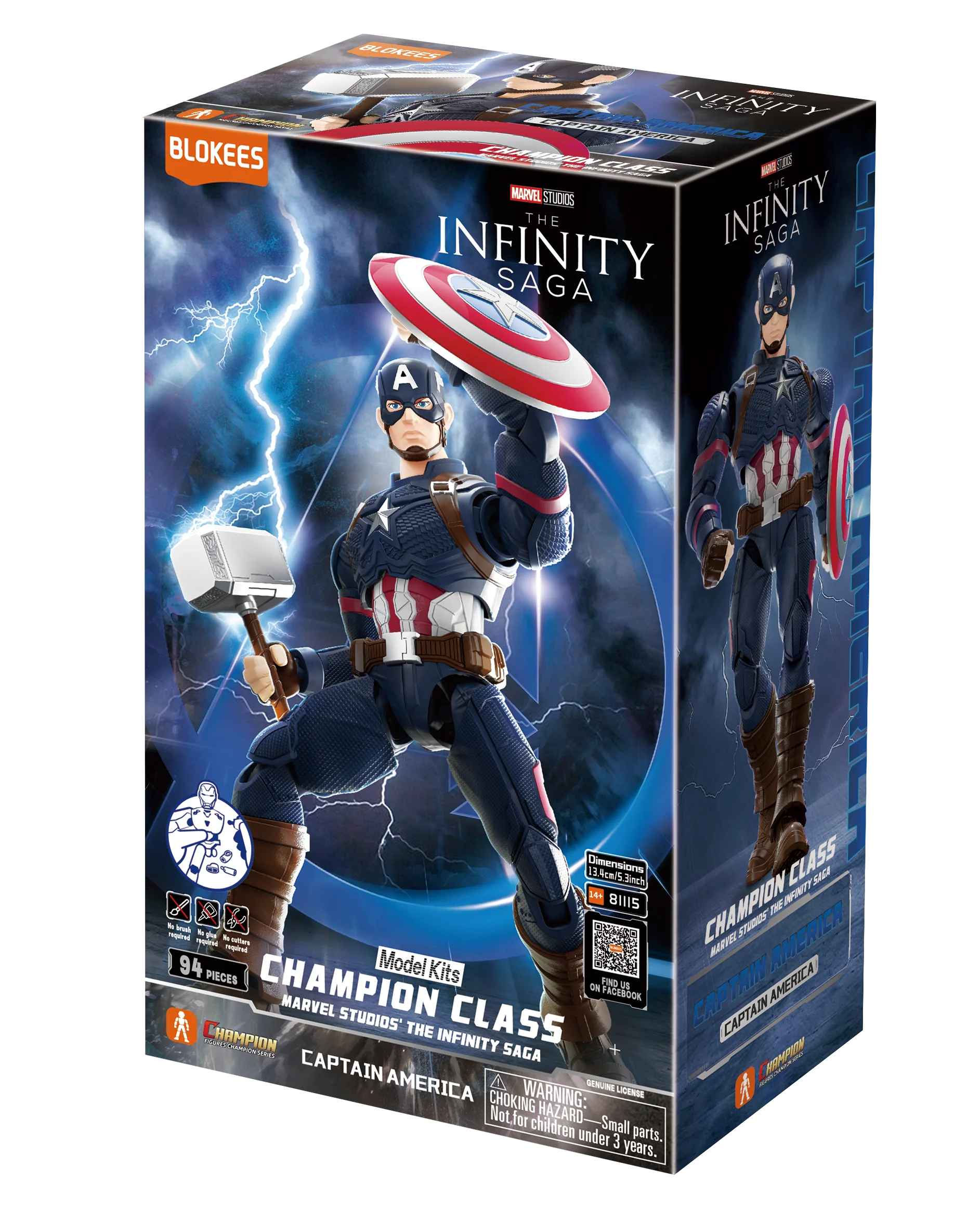 Blokees Marvel Hero Champion Class 03 - Capital America Model Kits - Image 2