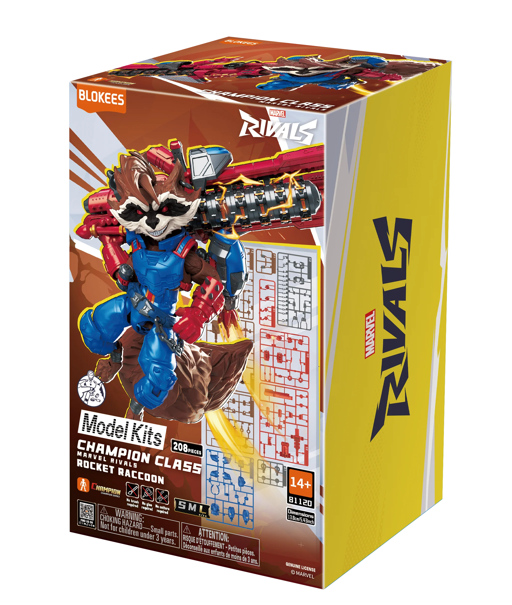 Blokees Marvel Heros Champion Class 08 - Rocket Raccoon Model Kits - Image 2