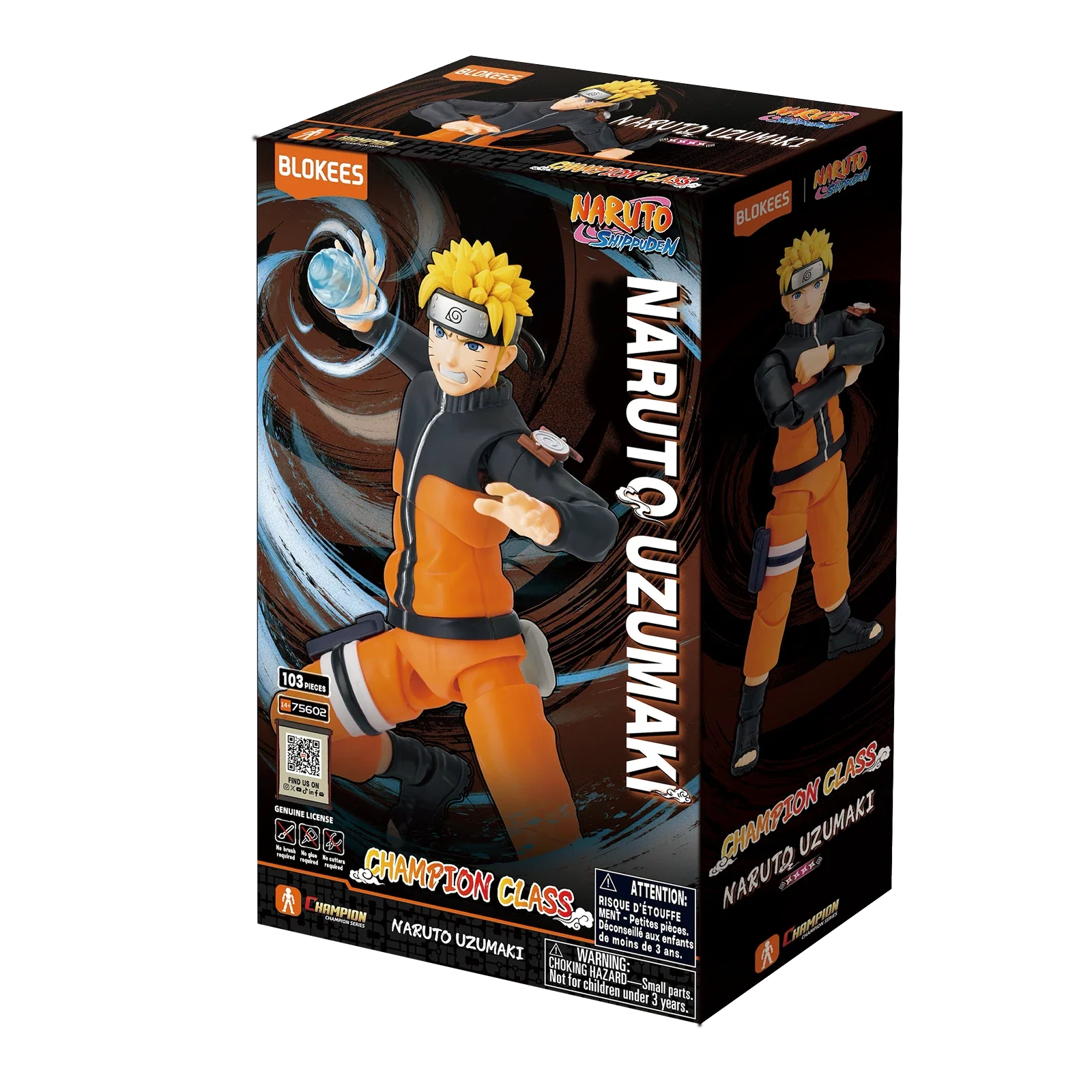 Blokees Naruto Shippuden Figures Champion Class 02 Naruto Uzumaki - Image 2