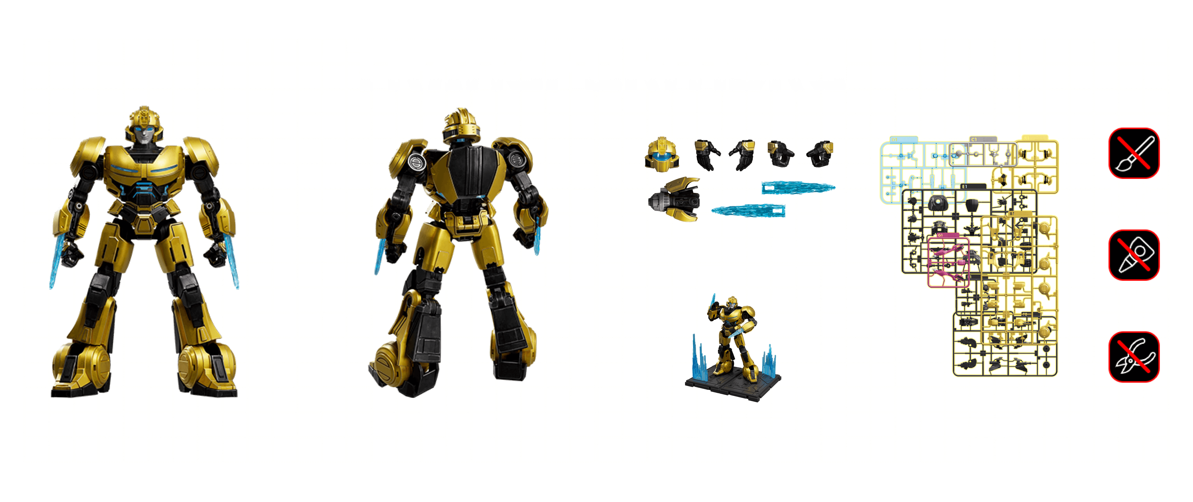 Blokees Transformers B-127 15 Model Kit Classic Class 15 Luminous Eyes - Image 7