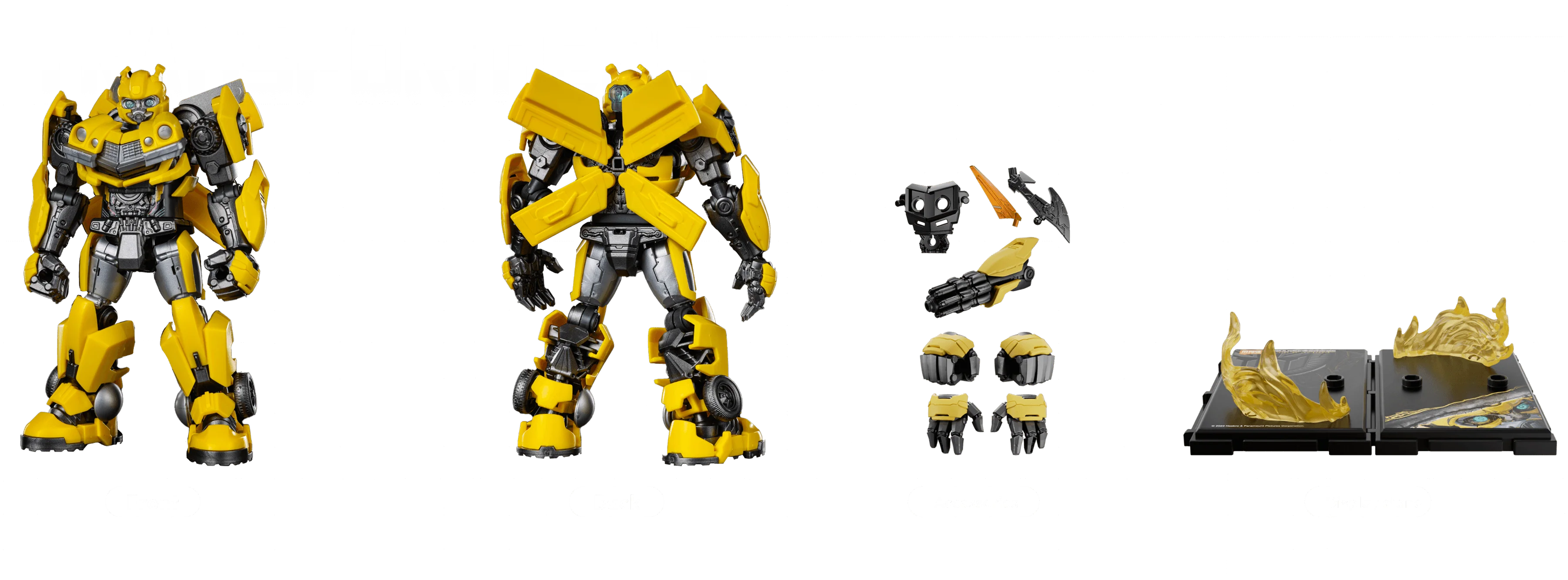 Blokees Transformers Bumblebee 02 Model Kit Classic Class 02 Luminous Eyes 10cm - Image 5