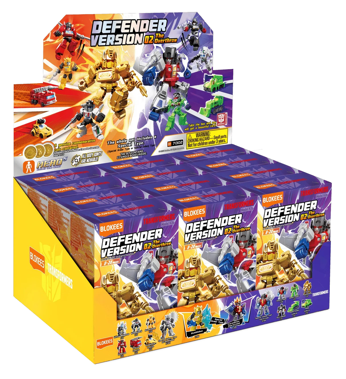 Blokees Transformers Defender Version 02 The Overthrow Blind Box