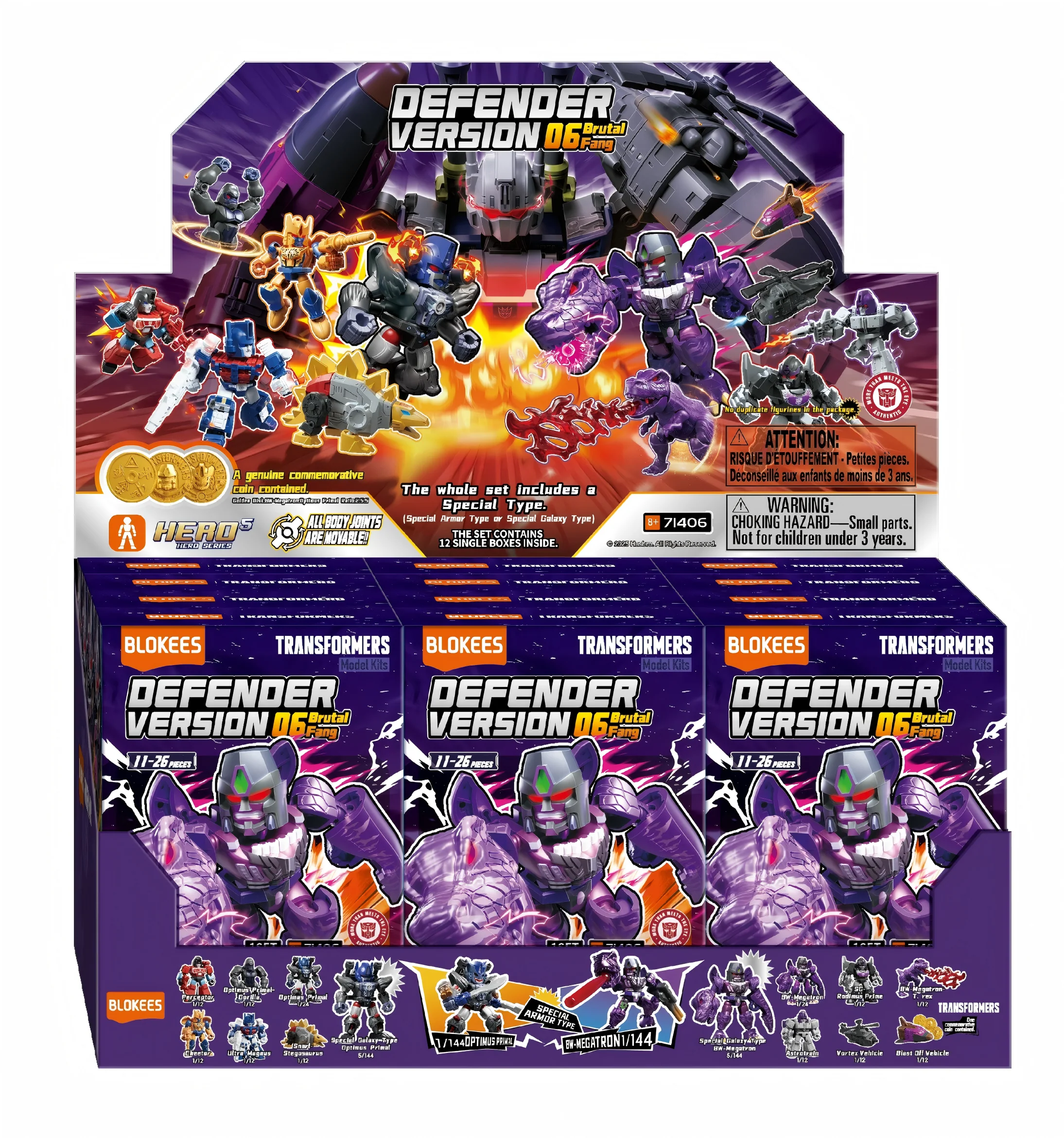 Blokees Transformers Defender Version 06 Brutal Fang Blind Box