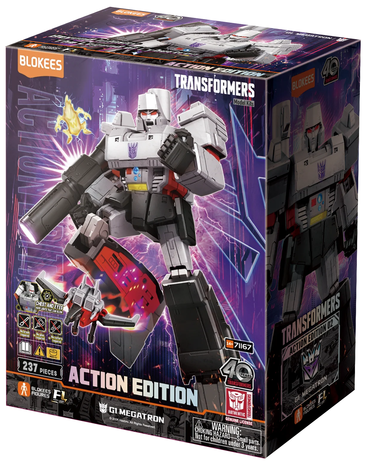 Blokees Transformers G1 Megatron 20cm Luminous Eyes AE02 Model Kit