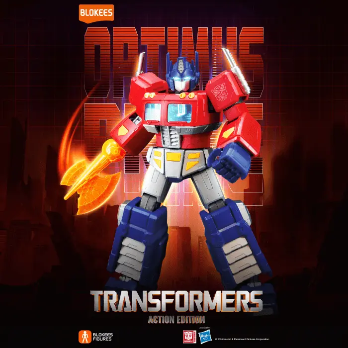 Blokees Transformers G1 Optimus Prime 20cm Luminous Eyes AE01 Model Kit - Image 8