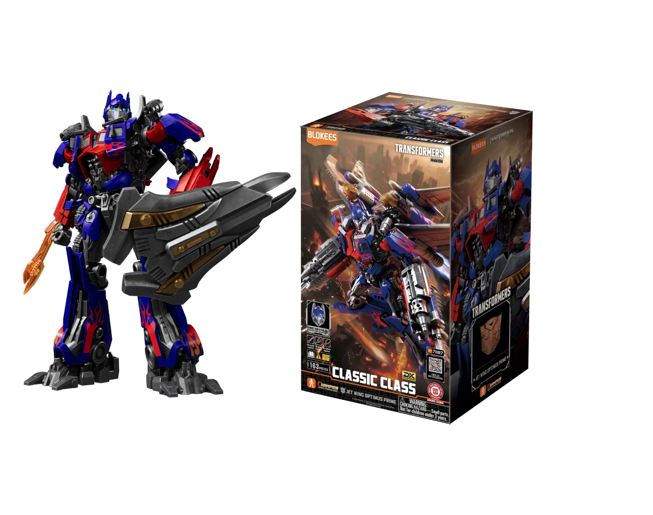 Blokees Transformers Jet Wing Optimus Prime 21 Model Kit Classic Class 21 Luminous Eyes & Chest - Image 3