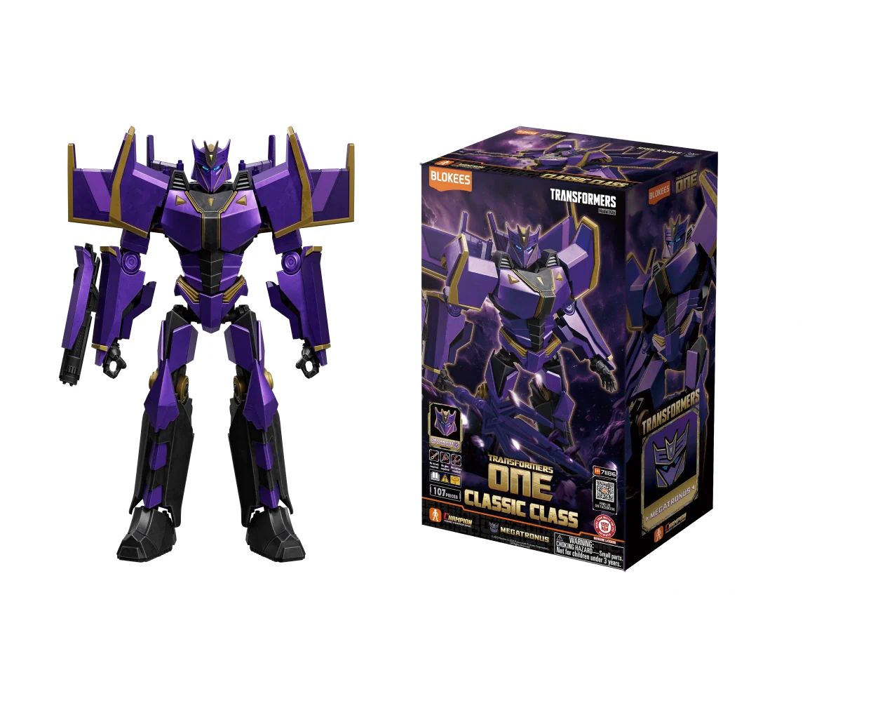 Blokees Transformers Megatronus 20 Model Kit Classic Class 20 Luminous Eyes & Chest - Image 3