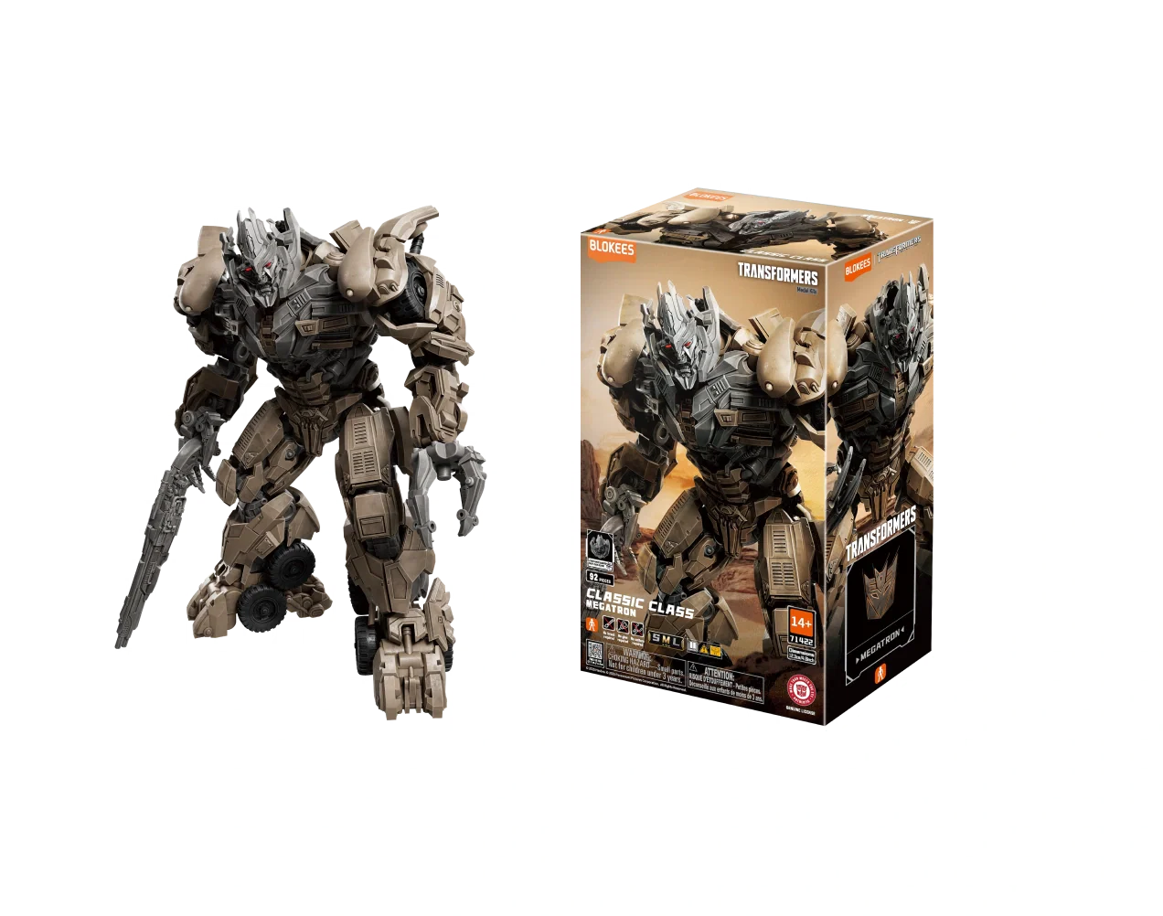 Blokees Transformers Movie 3 Megatron 22 Model Kit Classic Class 22 Luminous Eyes - Image 3