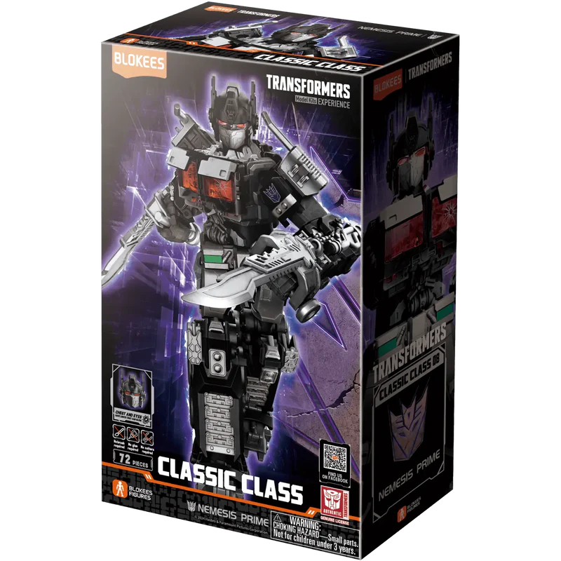 Blokees Transformers Nemesis Prime 08 Model Kit Classic Class 08 Luminous Eyes - Image 2