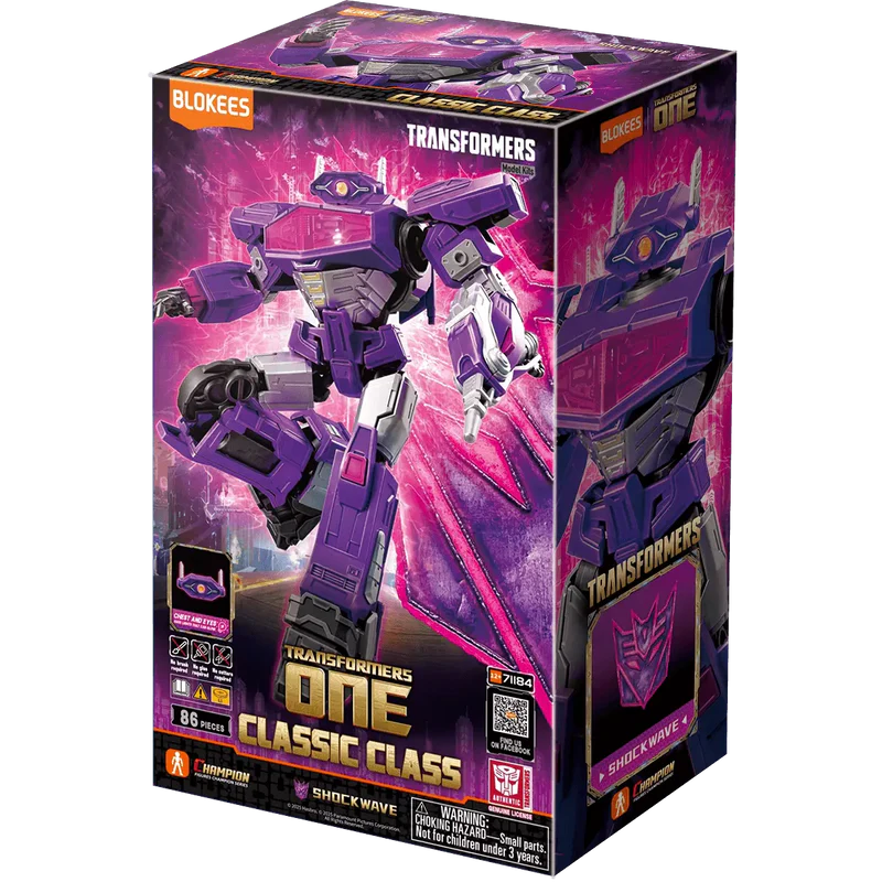 Blokees Transformers Shockwave 18 Model Kit Classic Class 18 Luminous Eyes & Chest - Image 2