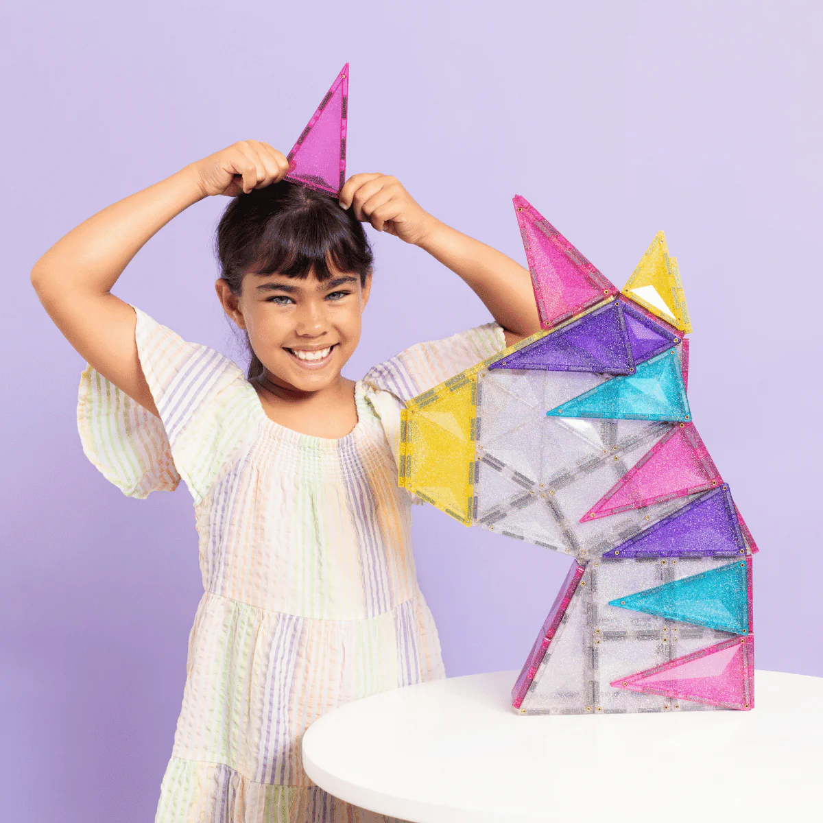 Connetix - Glitter Unicorn Pack 56 pc - Image 2