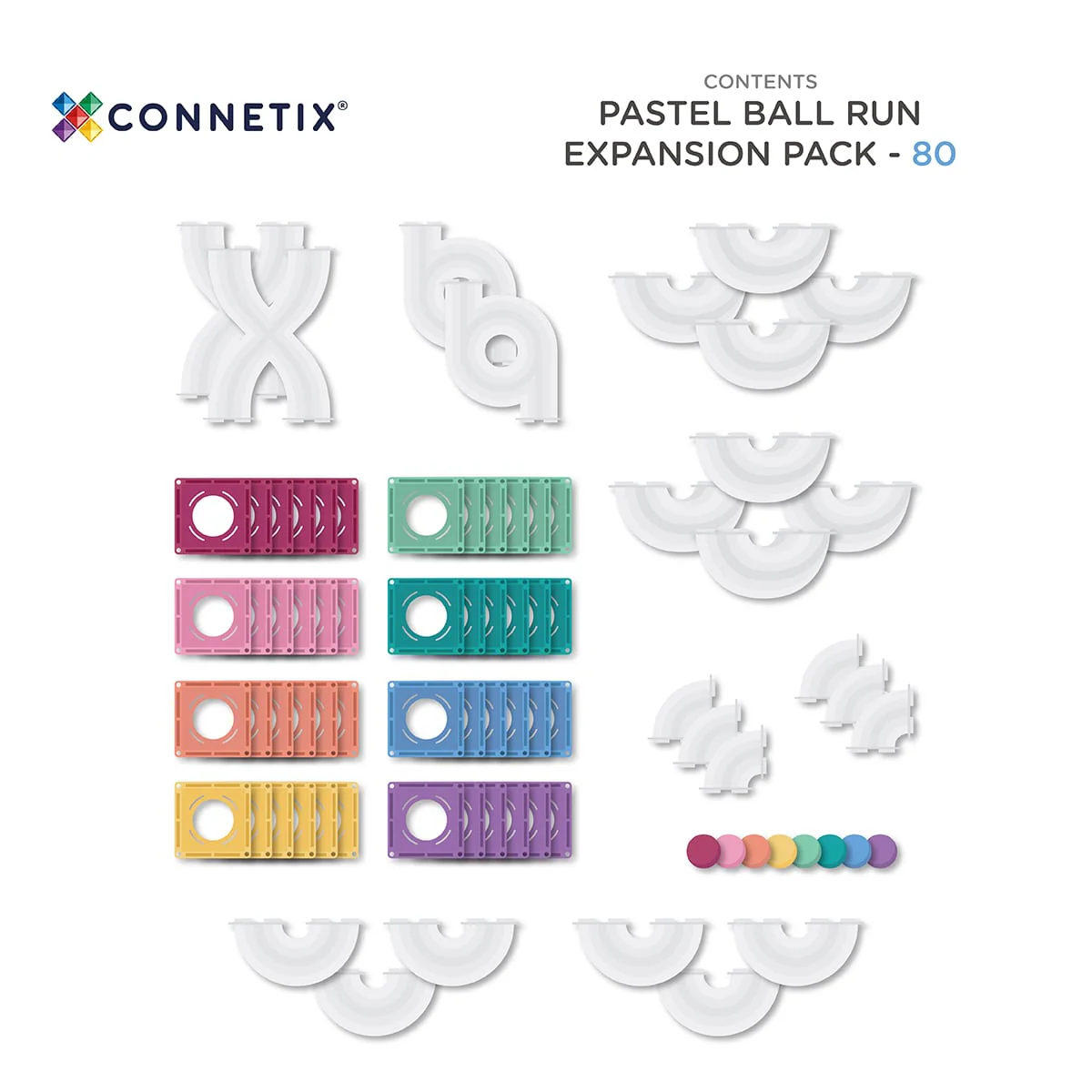 Connetix - Pastel Ball Run Expansion Pack 80 pc - Image 11