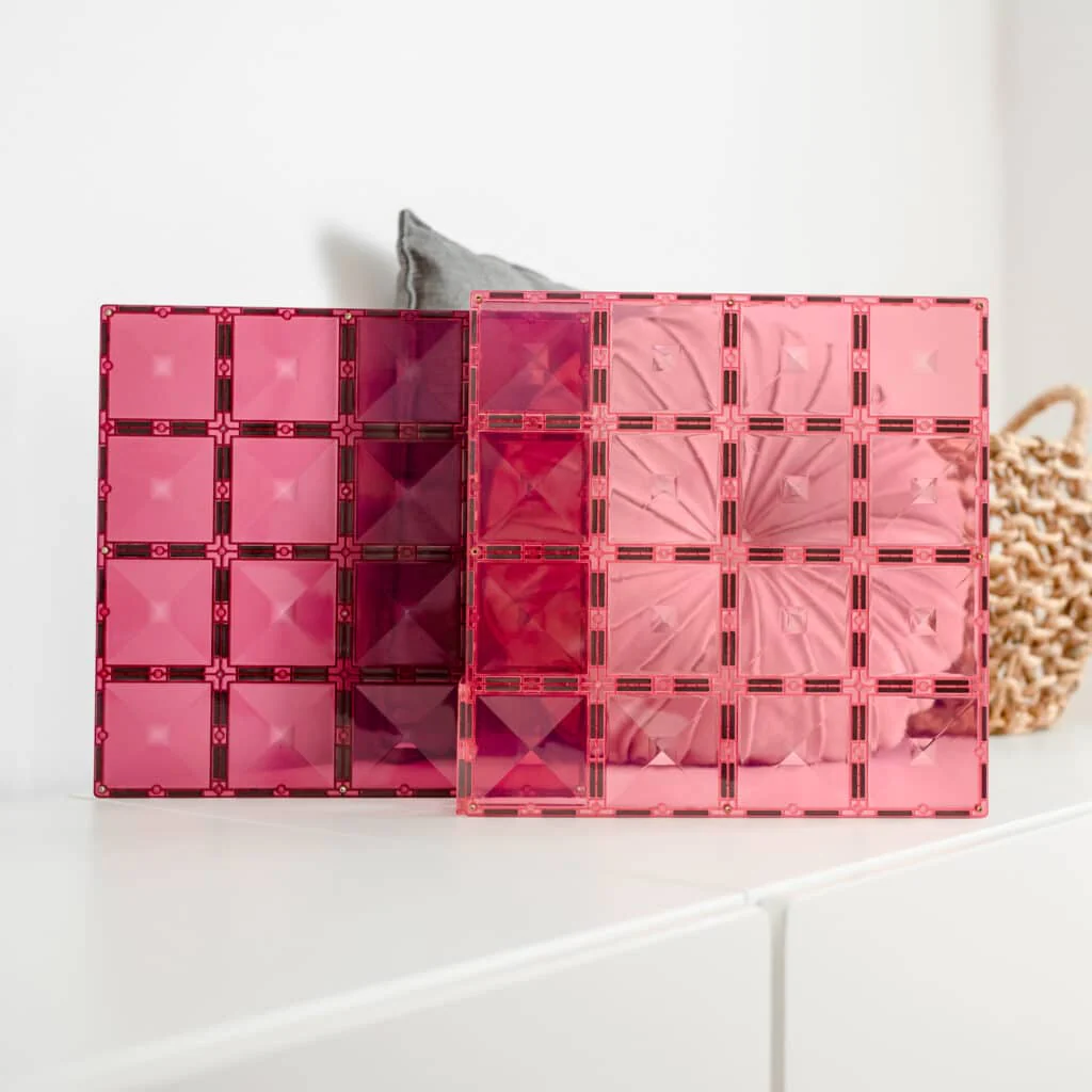Connetix - Pastel Pink & Berry Base Plate 2 pc - Image 5