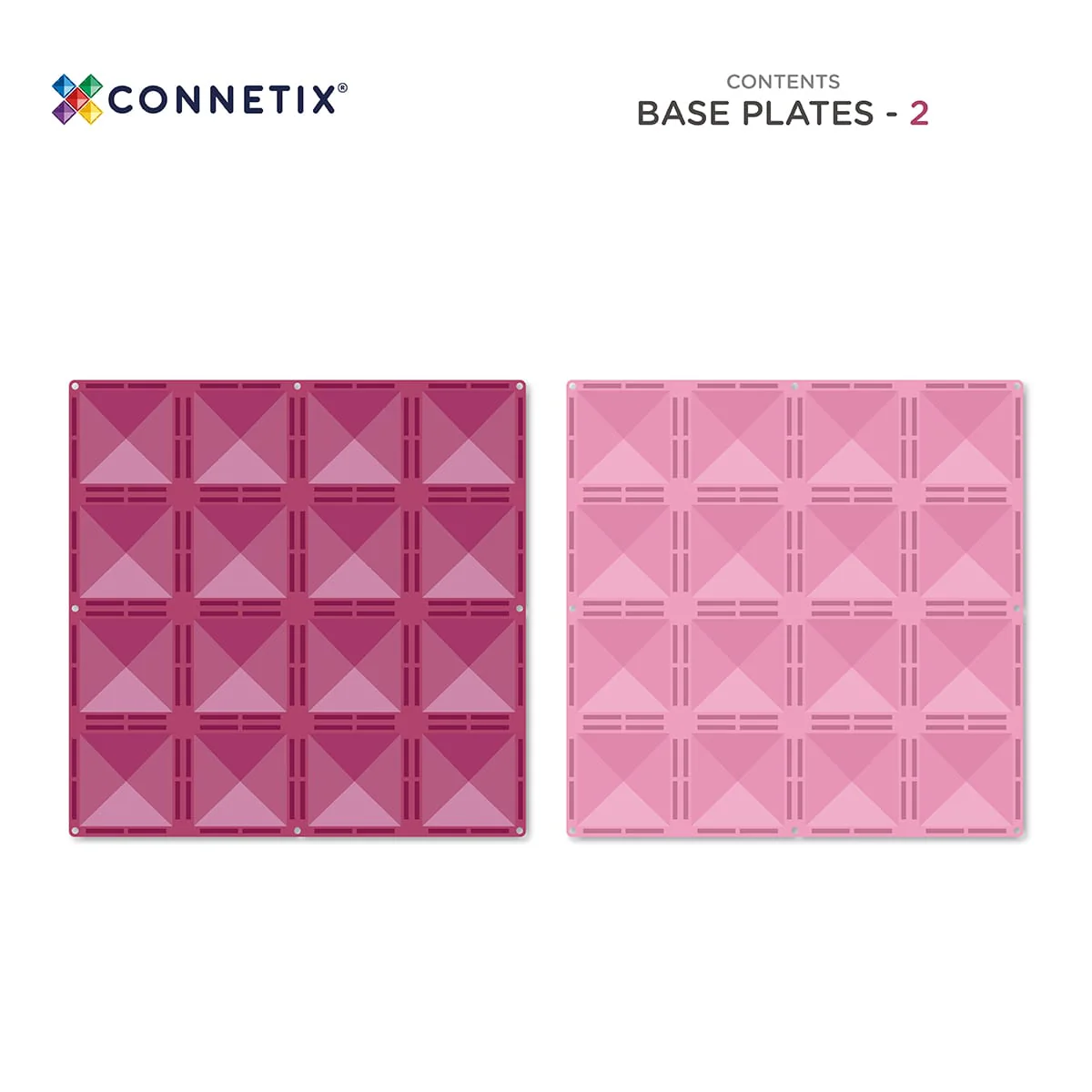 Connetix - Pastel Pink & Berry Base Plate 2 pc - Image 6