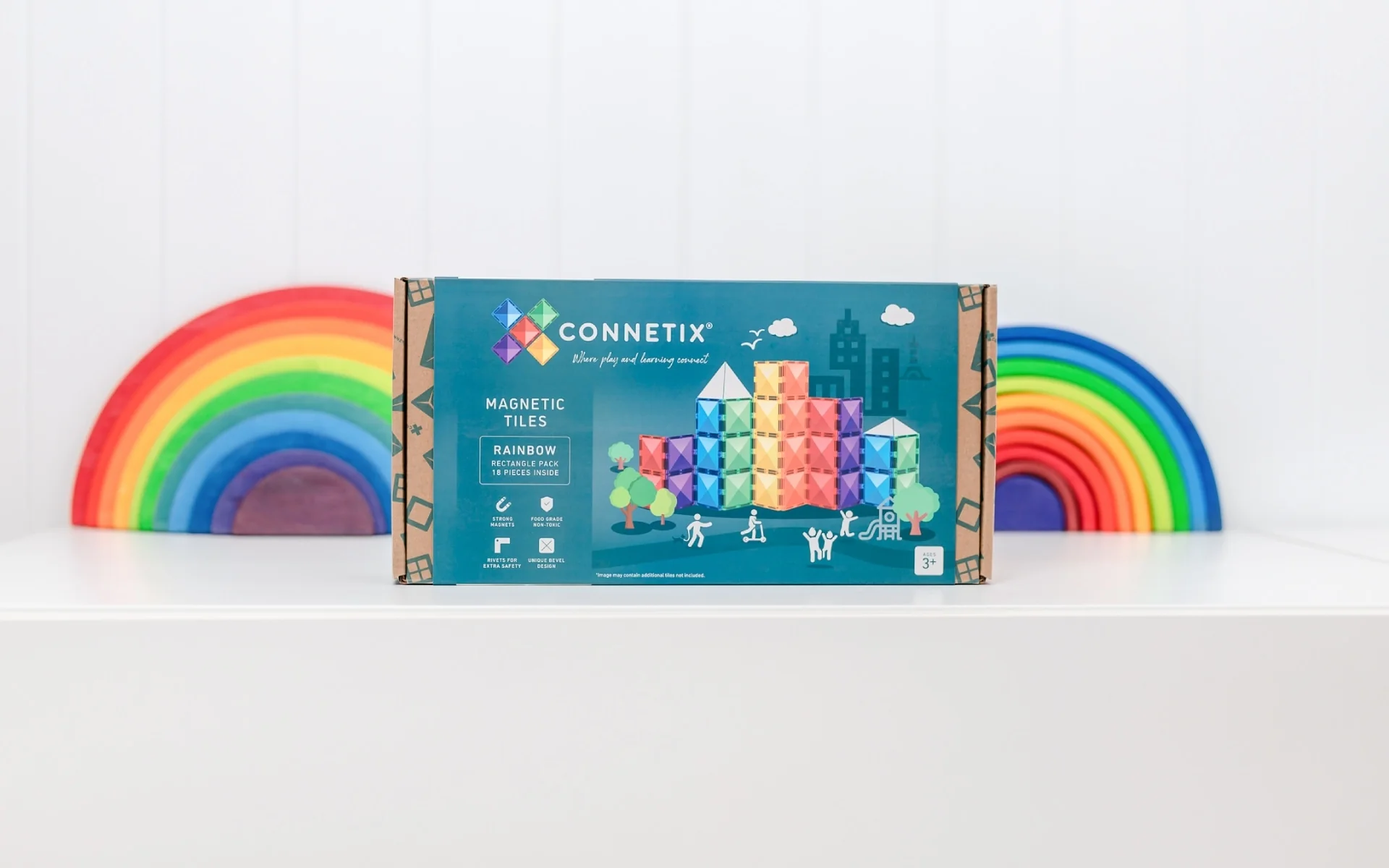 Connetix - Rainbow Rectangle Pack 18 pc - Image 6