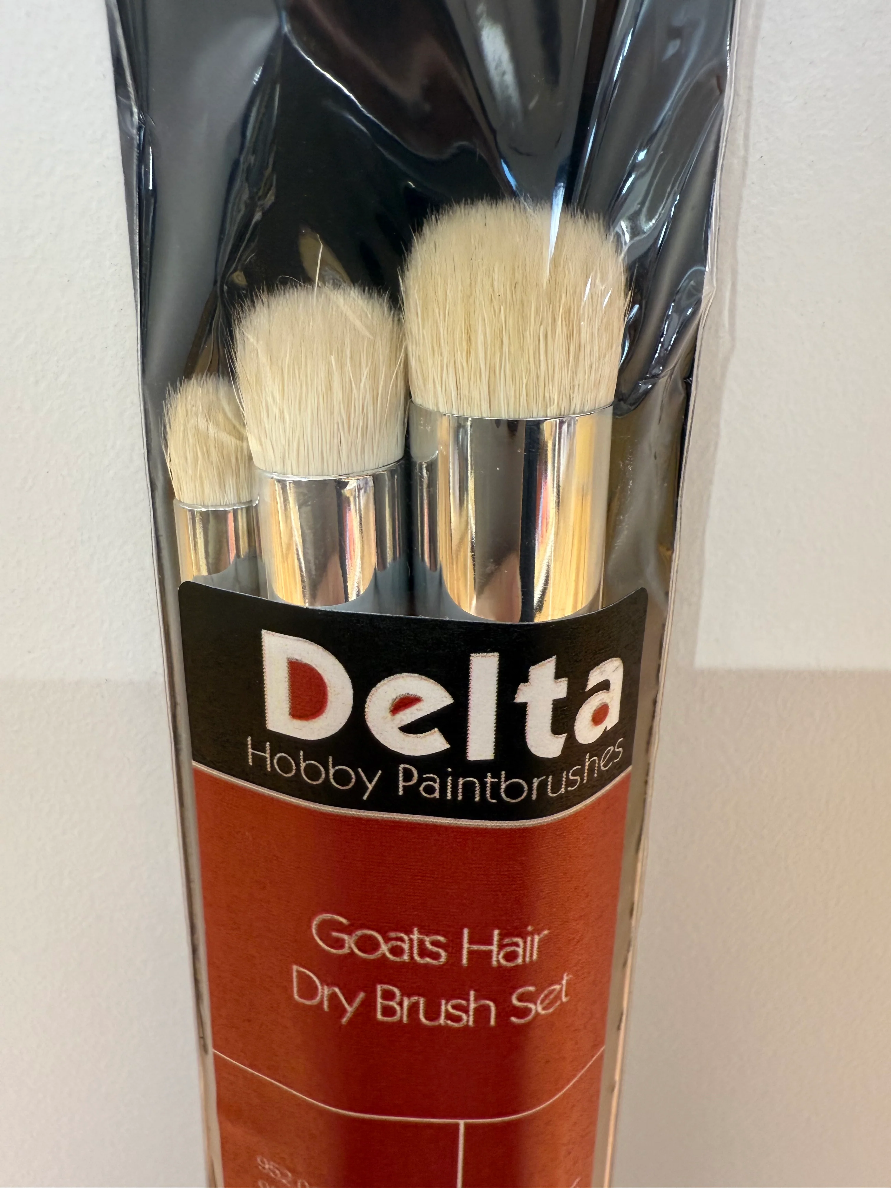 Delta Hobby Paint Brushes - Goats Hair Dry Brush Set BS45 - Image 2