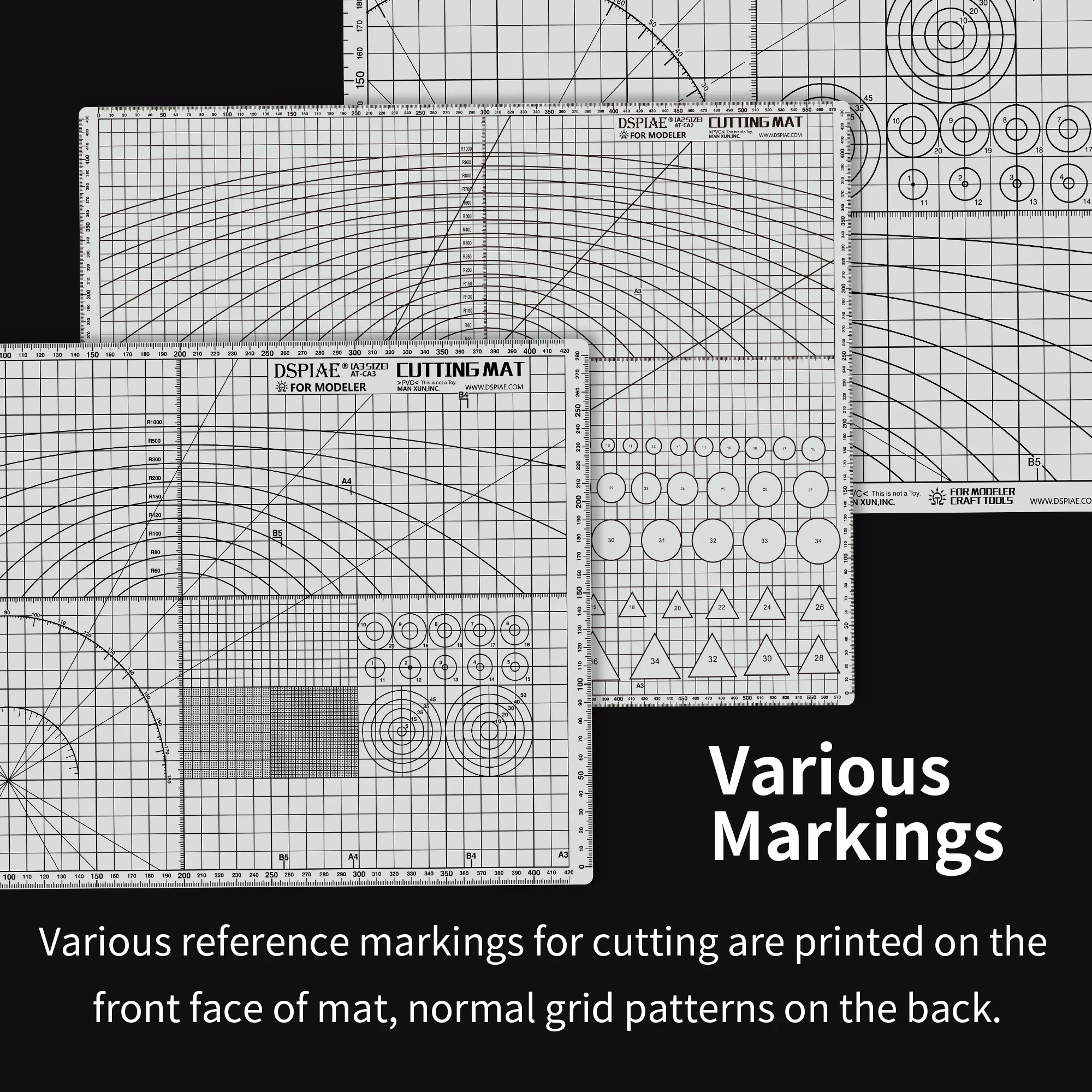 DSPIAE Double-Sided Model Cutting Mat A4 - Image 4