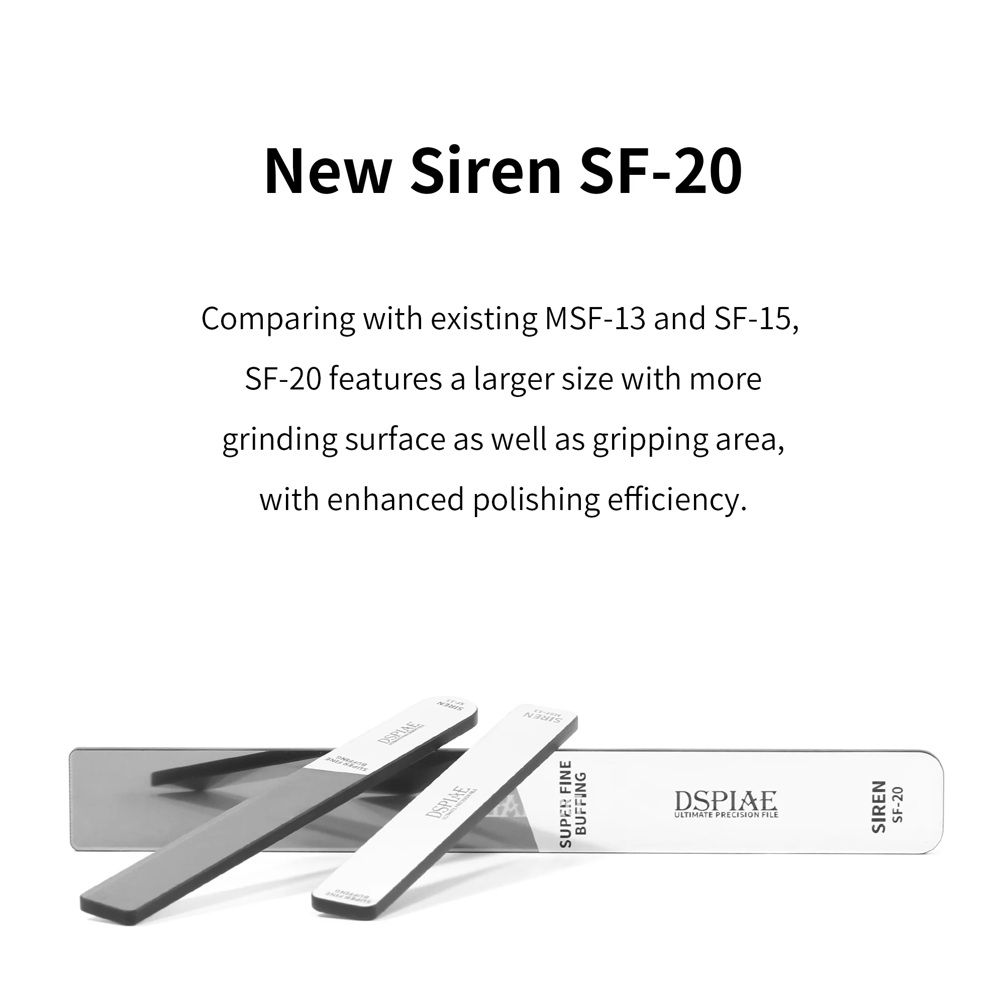 DSPIAE MSF/SF Siren Ultimate Precision Polishing File For Models 10000-12000 Grit - Image 9