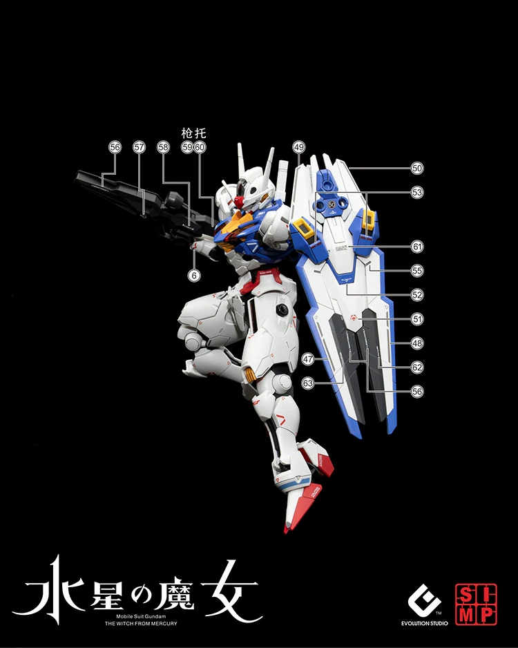 EVO Decal - HG 1/144 Aerial - Fluorescent - Image 3