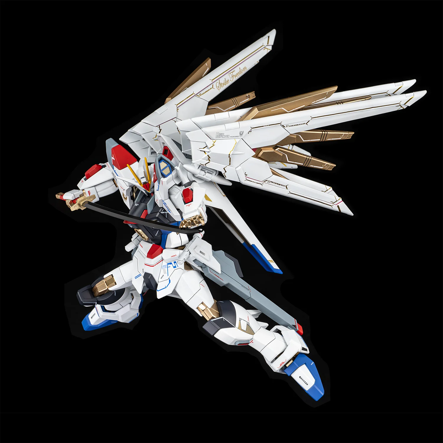 EVO Decal - HG 1/144 Mighty Strike Freedom Gundam - Fluorescent + Gold Foil - Image 8