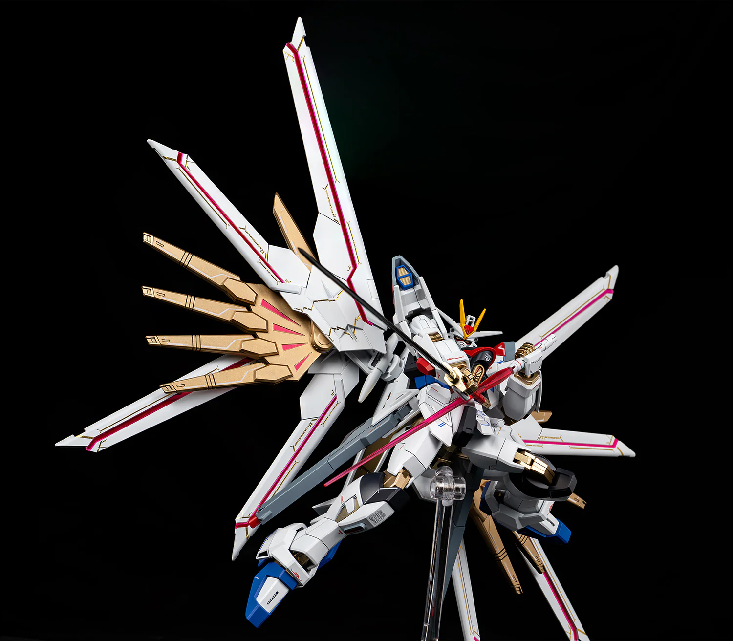 EVO Decal - HG 1/144 Mighty Strike Freedom Gundam - Fluorescent + Gold Foil - Image 9