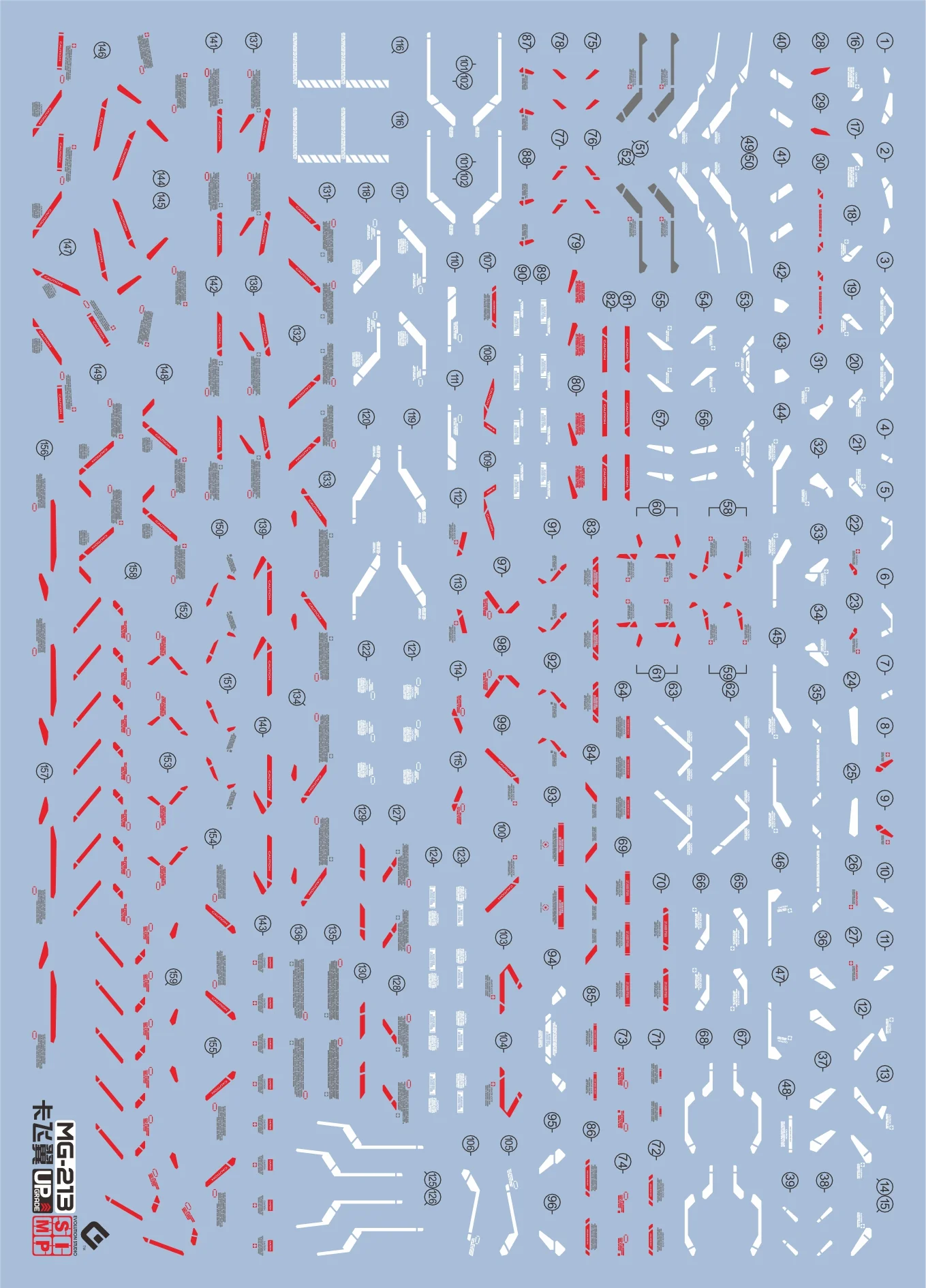 EVO Decal - MG 1/100 Wing Gundam Zero EW (Ver. Ka) - Fluorescent - Image 2
