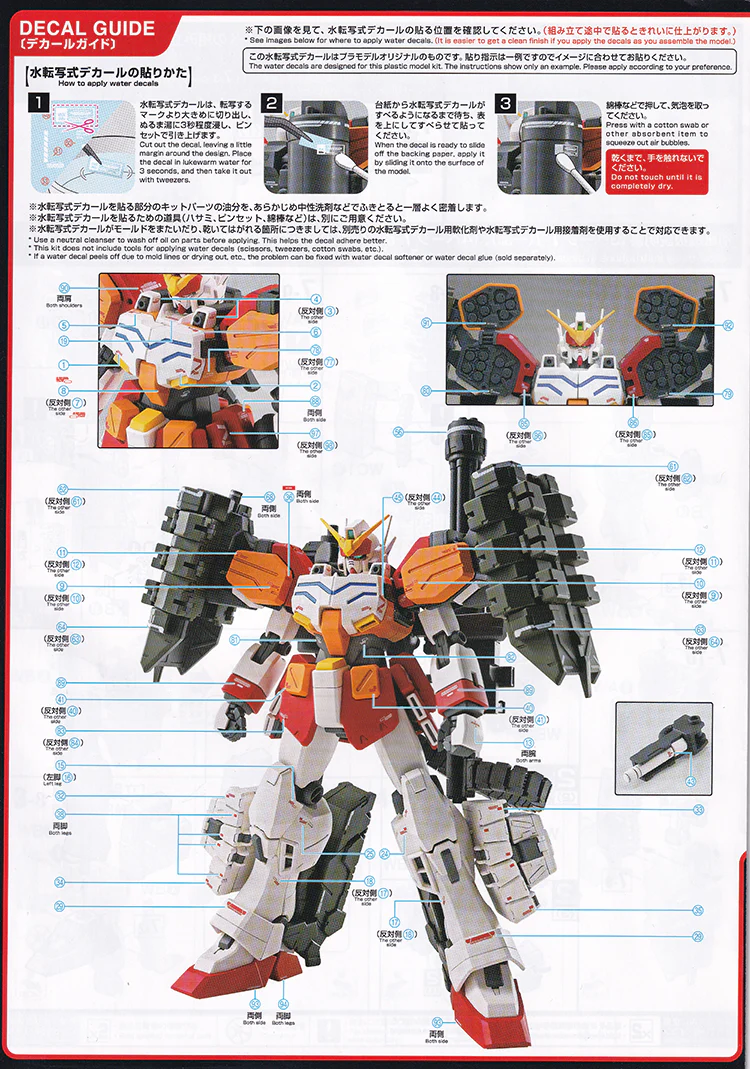 EVO Decal - P-Bandai MG 1/100 Gundam HeavyArms EW (IGEL Unit) - Fluorescent - Image 3