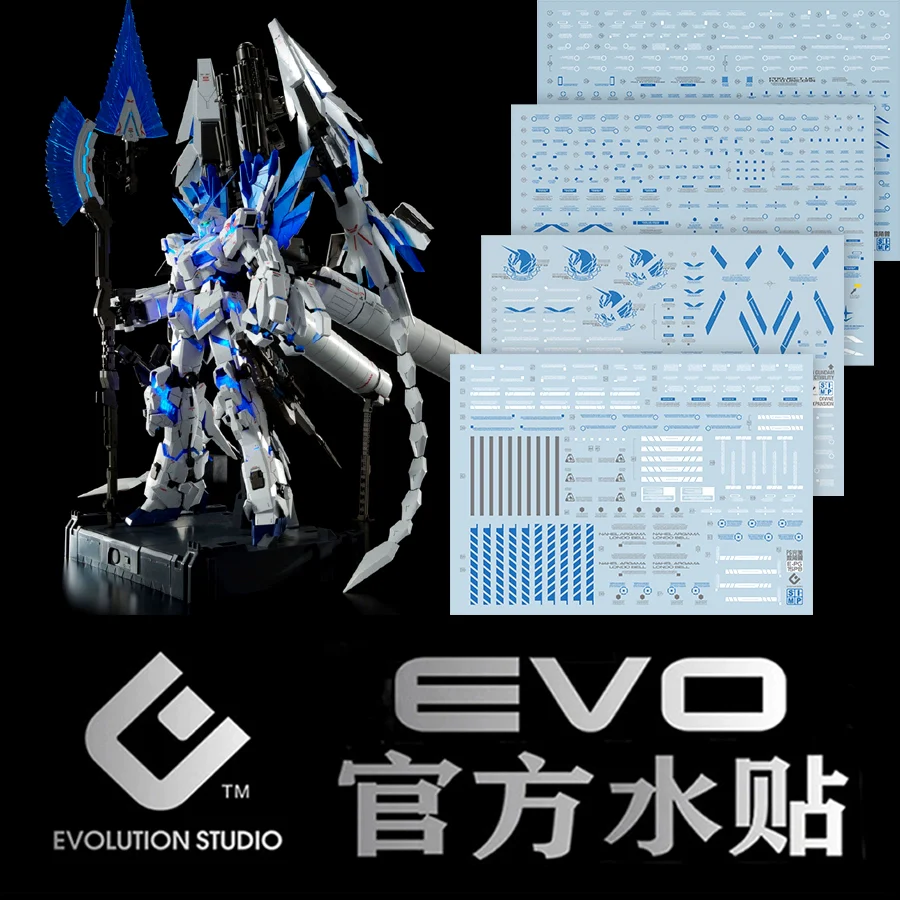 EVO Decal - PG 1/60 Perfect Unicorn (Blue) - Fluorescent