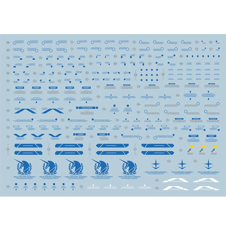 EVO Decal - PG 1/60 Perfect Unicorn (Blue) - Fluorescent - Image 3