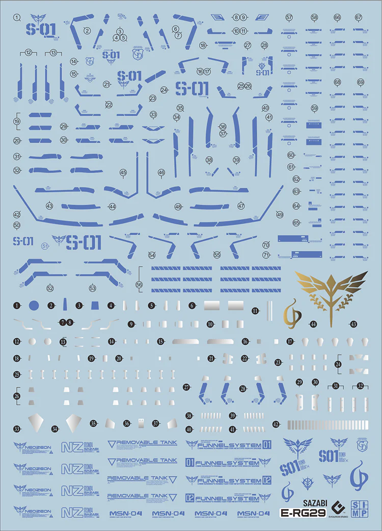 EVO Decal - RG 29 1/144 Sazabi - Image 11