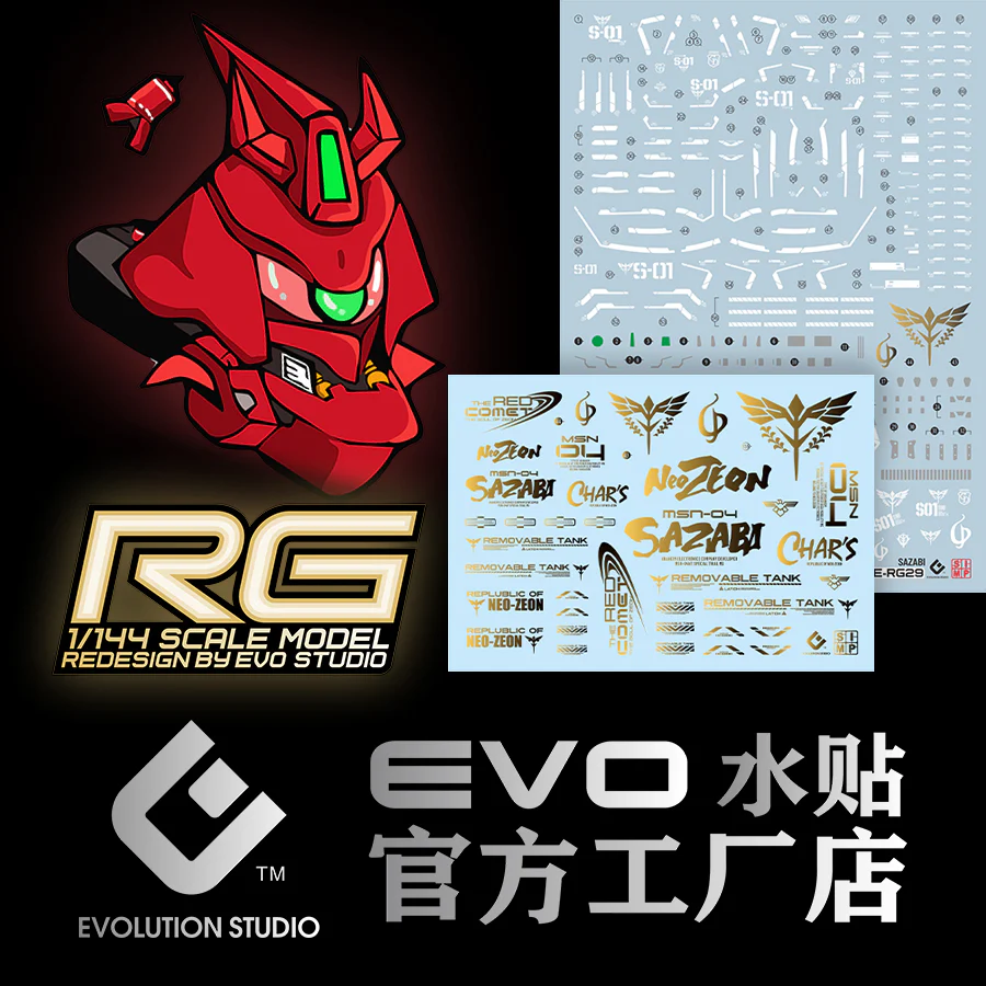 EVO Decal - RG 29 1/144 Sazabi - Image 9