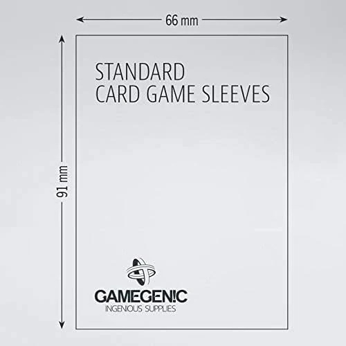 Gamegenic Matte Board Game Sleeves GRAY - Standard Size 50s 66mm x 91mm - Image 3