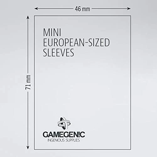 Gamegenic Matte Board Game Sleeves RUBY 50s - Mini European Sized 46mm x 71mm - Image 3