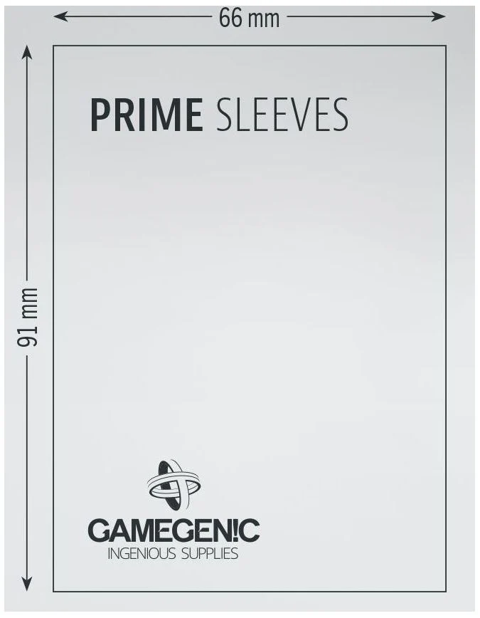 Gamegenic Prime Card Sleeves Black 100s - 66mm x 91mm - Image 3