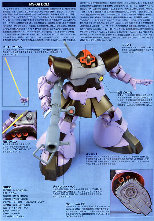 GUNDAM - 1/144 HGUC Dom/Rick-Dom - Image 4