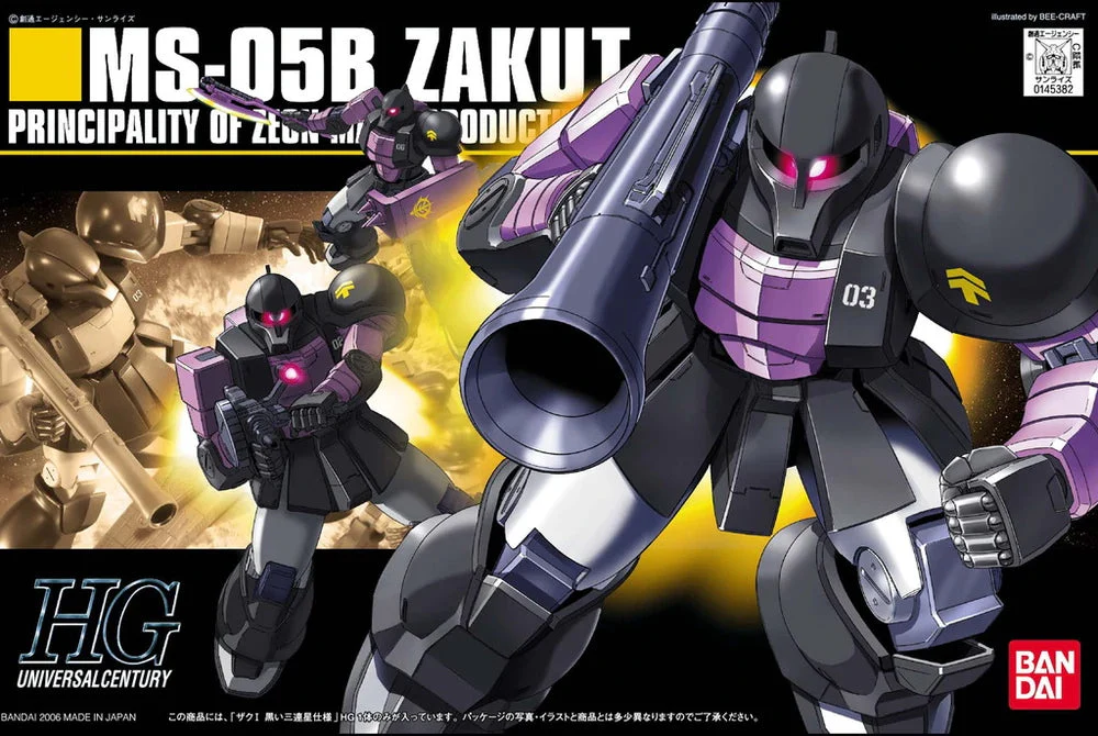 GUNDAM - 1/144 HGUC Zaku I Black Trinity - Image 3