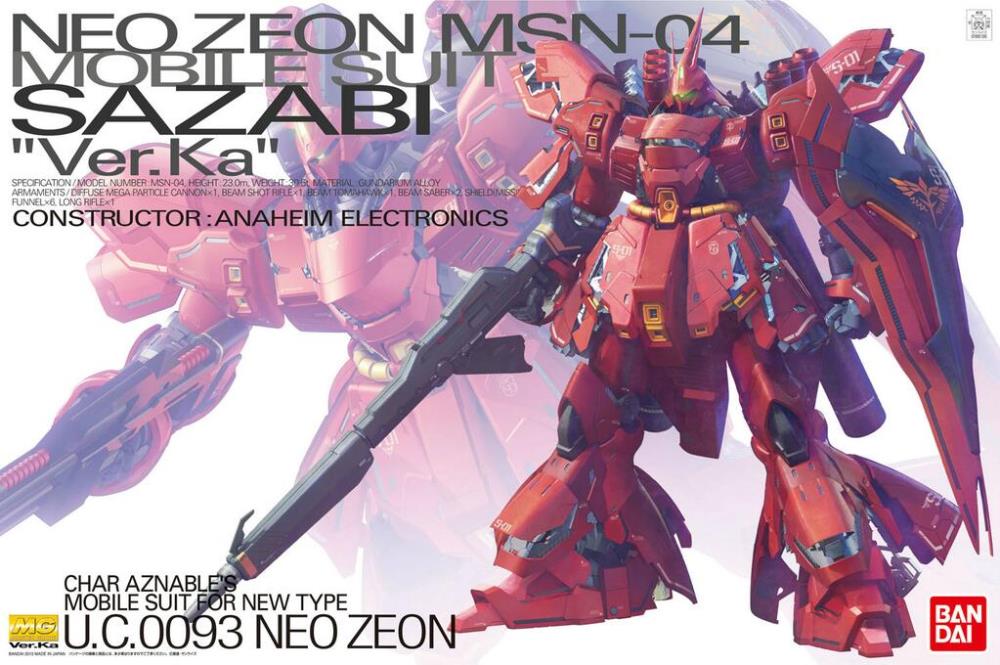GUNDAM - MG 1/100 MSN-04 Sazabi Ver.Ka [PRE-ORDER] - Image 6