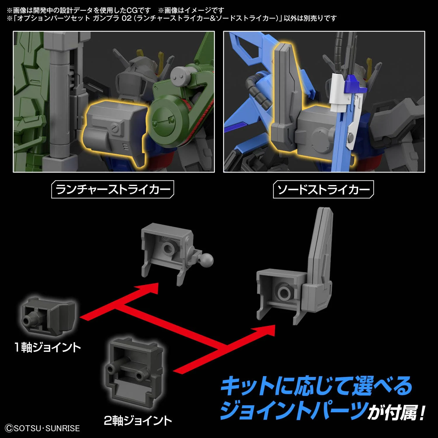 GUNDAM - Option Parts Set Gunpla 02 (Launcher Striker & Sword Striker) - Image 6