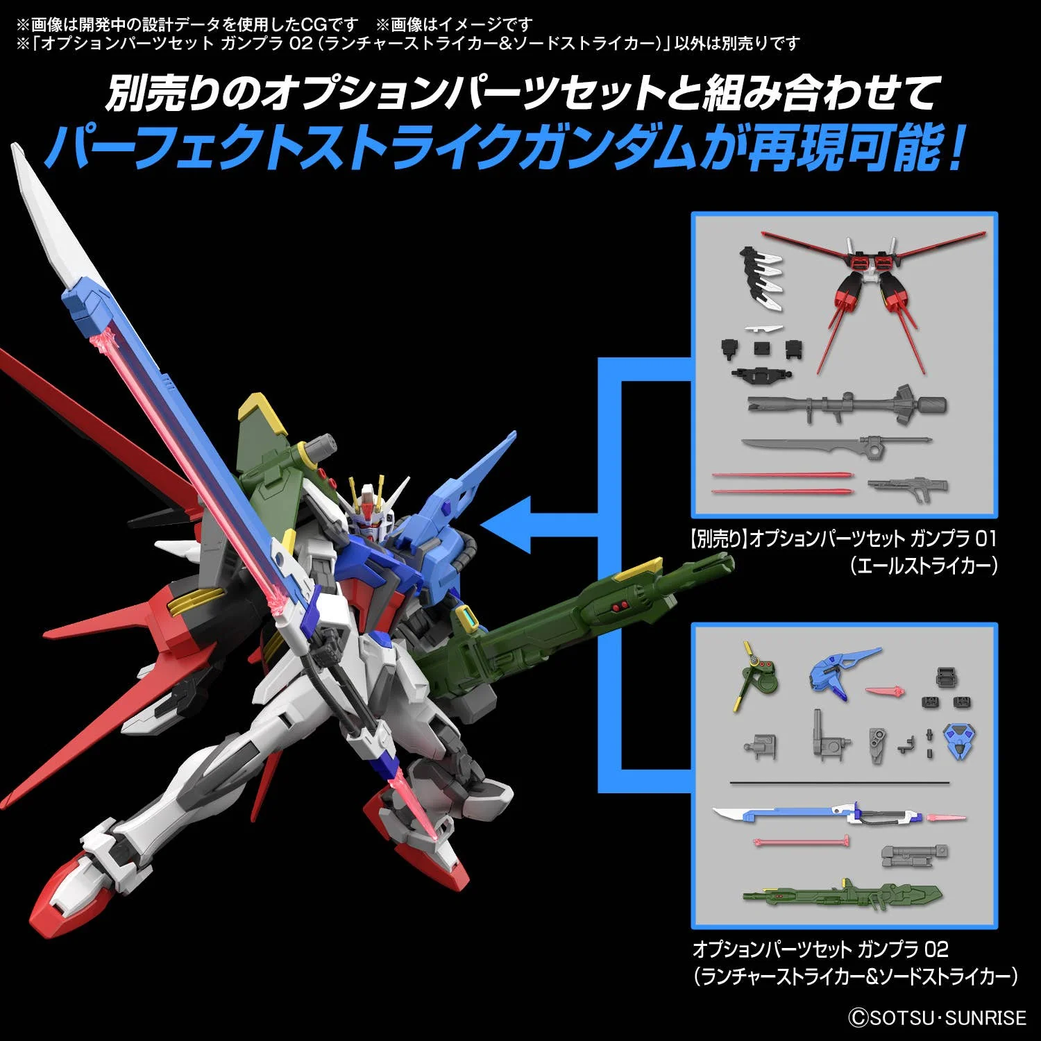 GUNDAM - Option Parts Set Gunpla 02 (Launcher Striker & Sword Striker) - Image 7